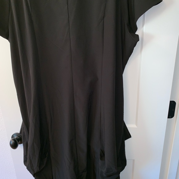 City Chic zip front pleat tunic/ dress w/ POCKETS! - Picture 7 of 8
